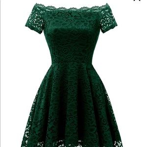 Emerald Green High low dress